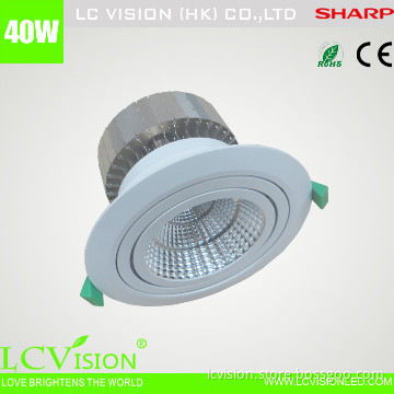 LED Lighting / 40W SHARP LED Down light / Adjustable / Dimming /3900lm